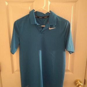 Boys Nike golf polo shirt sz XL blue